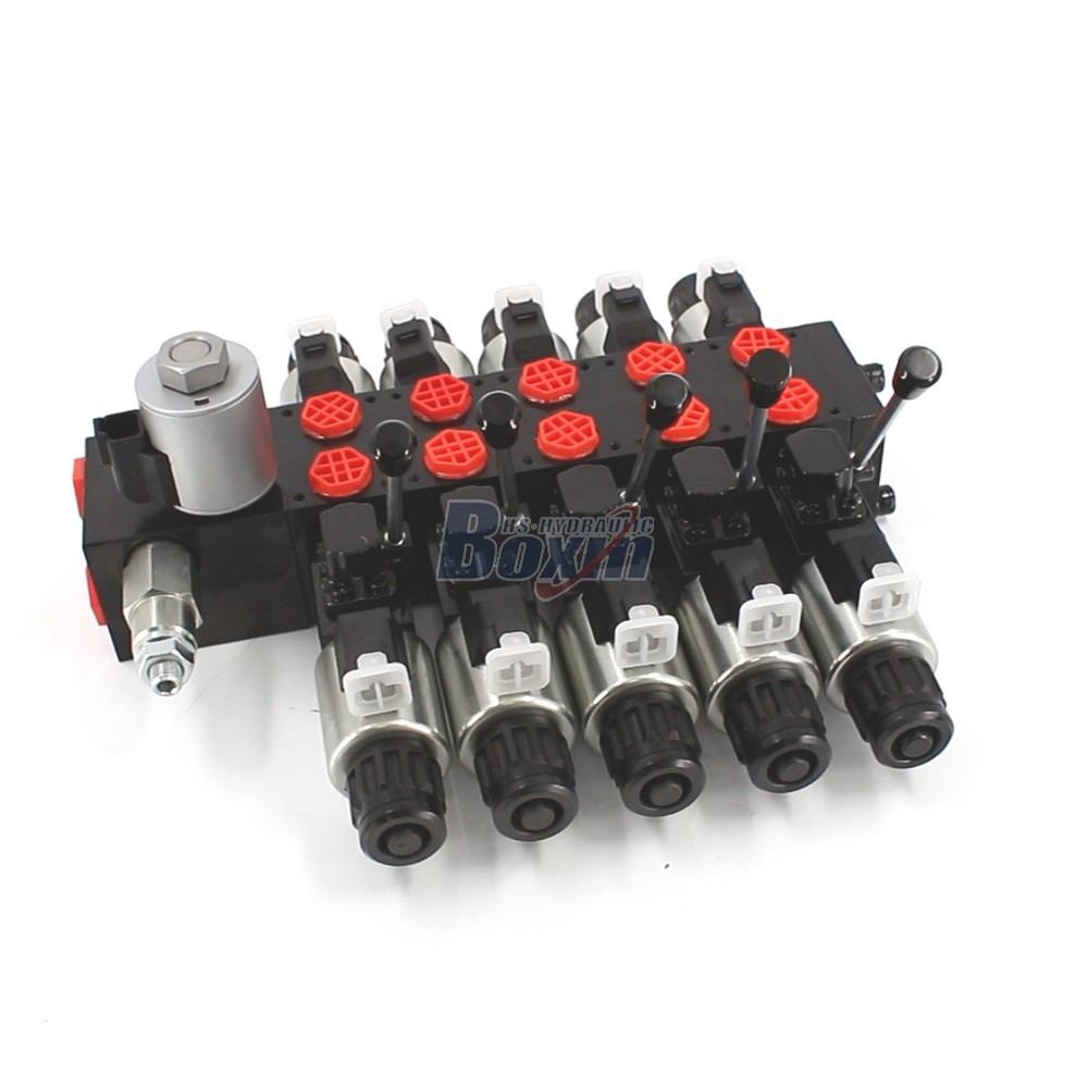 Customized OEM and ODM Services for DCV56 Solenoid 5 Spool Sectional Valve main image